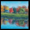 Autumn at Pond
Pastel, 2018