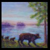 Evening Bear Walk
Pastel, 2019