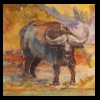 Cape Buffalo, South Africa
Pastel, 2013