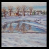 Snow at Pond
Pastel